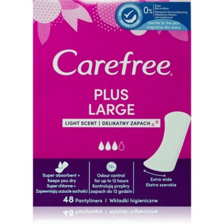 CAREFREE Plus Large Hygienic Liners Light 48szt