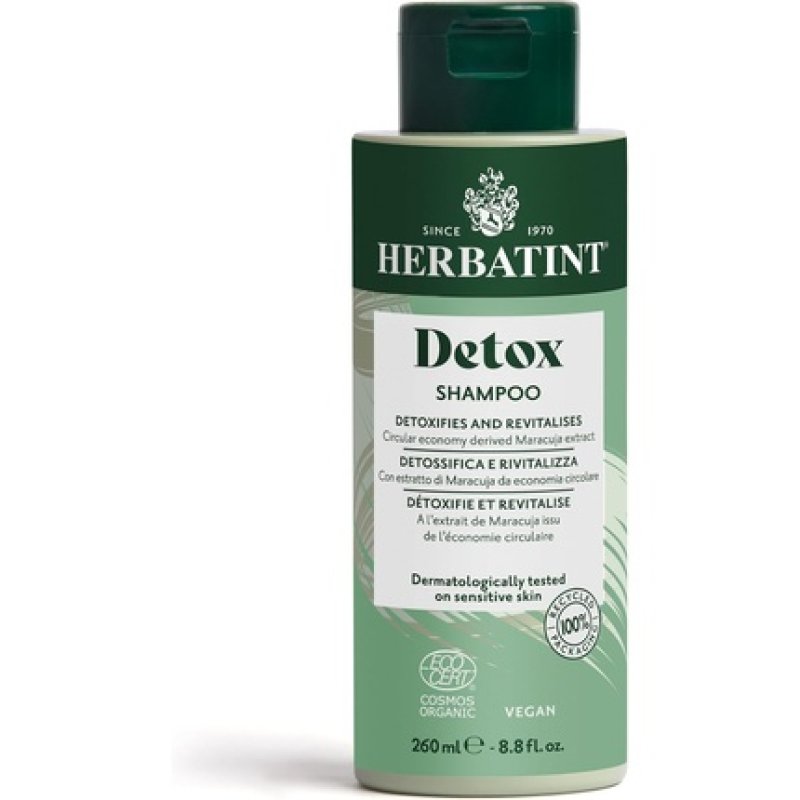 Herbatint Detox Shampoo 260ml Organic Cleansing and Regenerating Shampoo