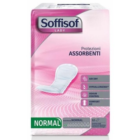 Soffisof Incontinence Lady Normal Pads - 12 Pcs