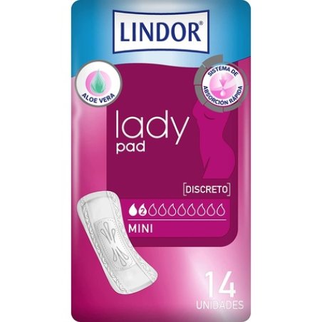 Lindor Lady Pad Mini Urinary Incontinence Pads 2 Drops
