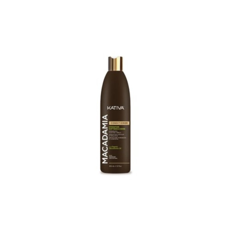 Kativa Macadamia Conditioning Rinse 550ml Moisturizing, Smoothness, and Shine Dry and Dehydrated Hair Hair Conditioner