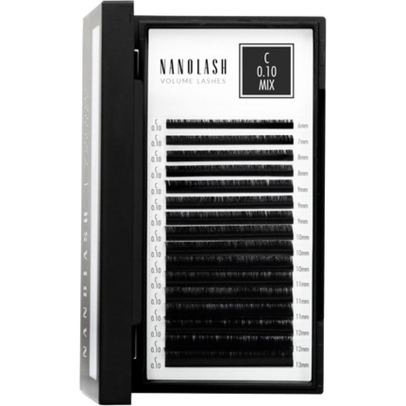 Nanolash Volume Lashes False Lashes for Professional Eyelash Extensions Volume Eyelash Extensions 0.10 C MIX 6-13mm