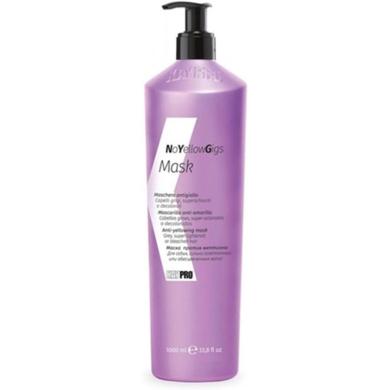 KEPRO Kay Pro No Yellow Gigs Anti-Yellow Mask for Blonde, Bleached or Grey Hair 1000ml