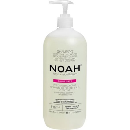 NOAH 1.6 Color Protection Shampoo 1000ml - Formulated and Made in Italy - Cruelty Free Nickel Tested