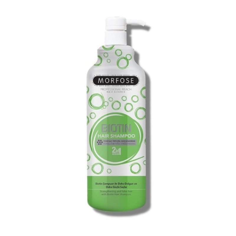 Morfose Professional Biotin Creamy Hair Shampoo for Dry, Damaged, or Brittle Hair - Repairs and Protects, Provides