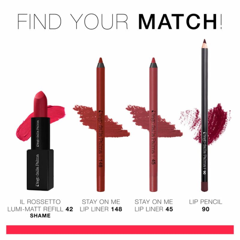 Diego Dalla Palma Lumi-Matt Refill System 42 Pomegranate Lipstick