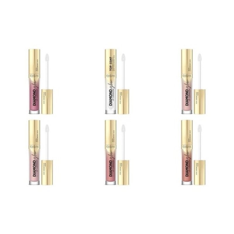 Eveline Diamond Glow Lip Luminizer Lip Gloss with Hyaluronic Acid 4.5ml