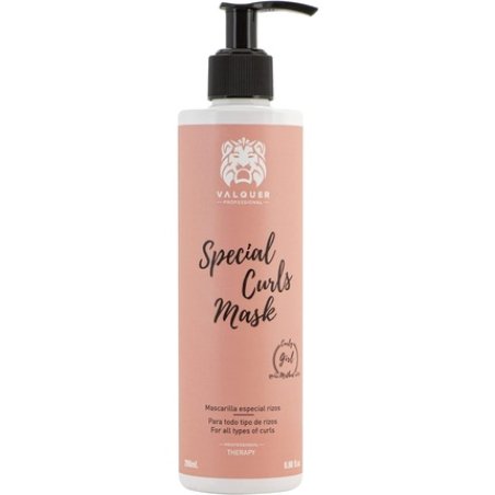 Valquer Professional Special Curl Mask for Curly Hair Sulfate and Salt Free Vegan Shampoo 290ml