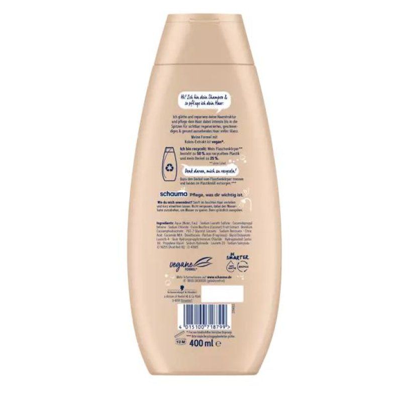Schwarzkopf Schauma 4015100718799 hair shampoo 400 ml Women