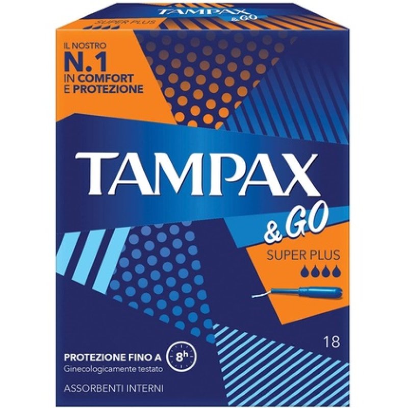 Tampax & Go Super Plus Tampons 18 Count