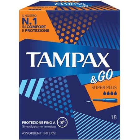 Tampax & Go Super Plus Tampons 18 Count
