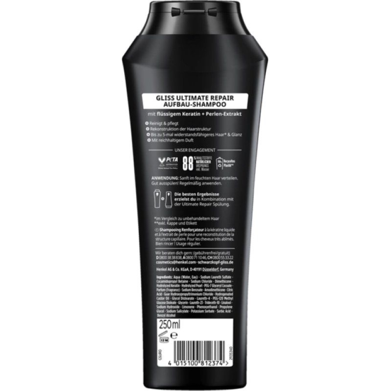 Schwarzkopf 4015100812374 hair shampoo 250 ml Non-professional Women