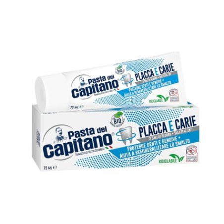 Pasta del Capitano Bio Toothpaste Plaque & Cavities Ensures Thorough Cleaning Protects Teeth and Gums Ideal Solution