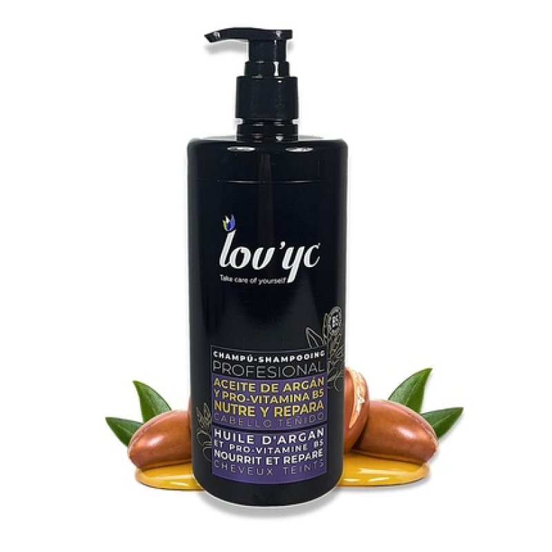 Lov'yc Professional Hair Shampoo with Argan Oil for Nourishing and Repairing Colored Hair 25.3 fl oz