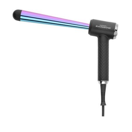 GAMMAPIU Professional XL Rainbow Curling Iron with Wide and Narrow Waves, Long Motion Blur, 3 Adjustable Temperatures,