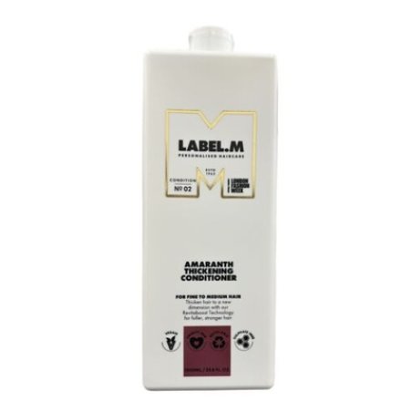 Label. M Amaranth Thickening Conditioner 33.8 oz