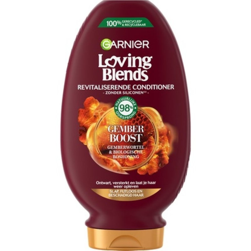 Garnier Loving Blends - Conditioner - Ginger Boost - Limp, Lifeless And Damaged Hair - 250 Ml