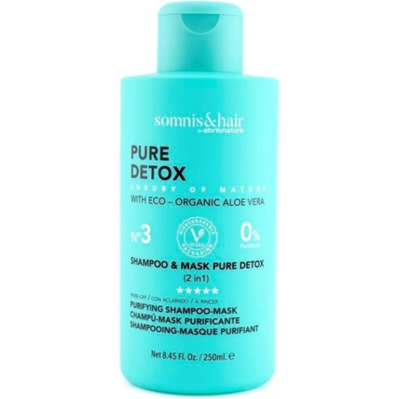 SOMNIS&HAIR Shampoo and Mask 2 in 1 Purifying Detox 250ml