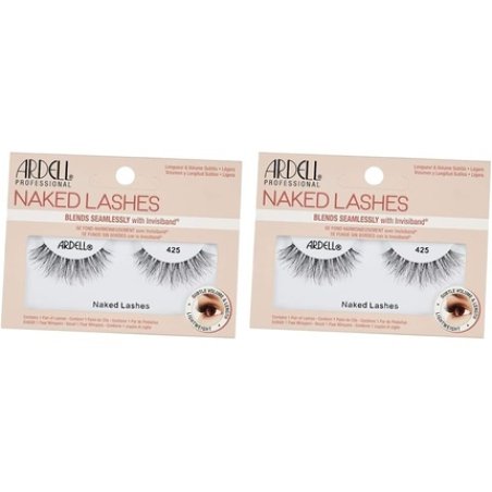 ARDELL Naked Lashes Real Hair False Eyelashes 425 - Natural Vegan Reusable Fake Lashes for Gluing - 1 Pair