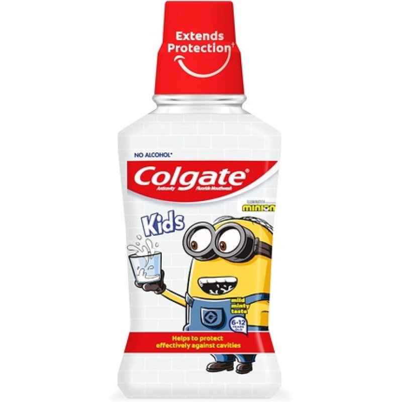 Colgate mouthwash 250 ml. Minions soft mint