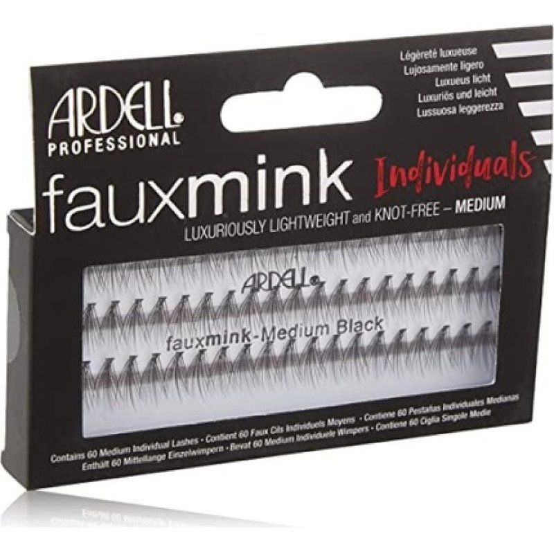 ARDELL Faux Mink Individual Medium Black Eyelashes 25g
