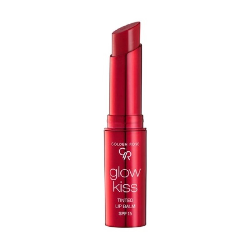 Golden Rose Cosmetics Glow Kiss Tinted Lip Balm with SPF15 Vegan Formula Strawberry