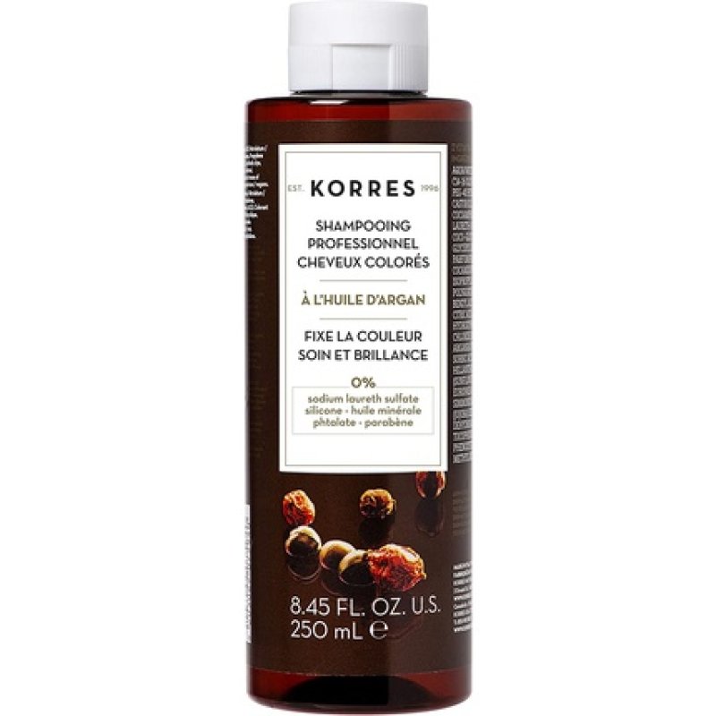 KORRES Argan Oil Shampoo Cleansing and Care for Coloured Hair 250ml