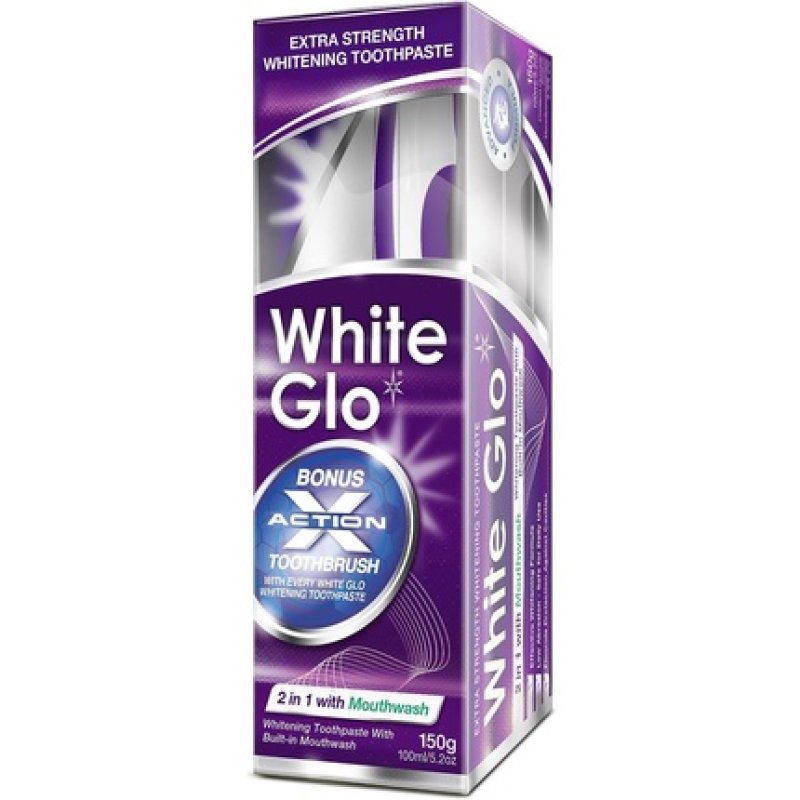 White Glo 2in1 Mouthwash Formula Toothpaste 150g