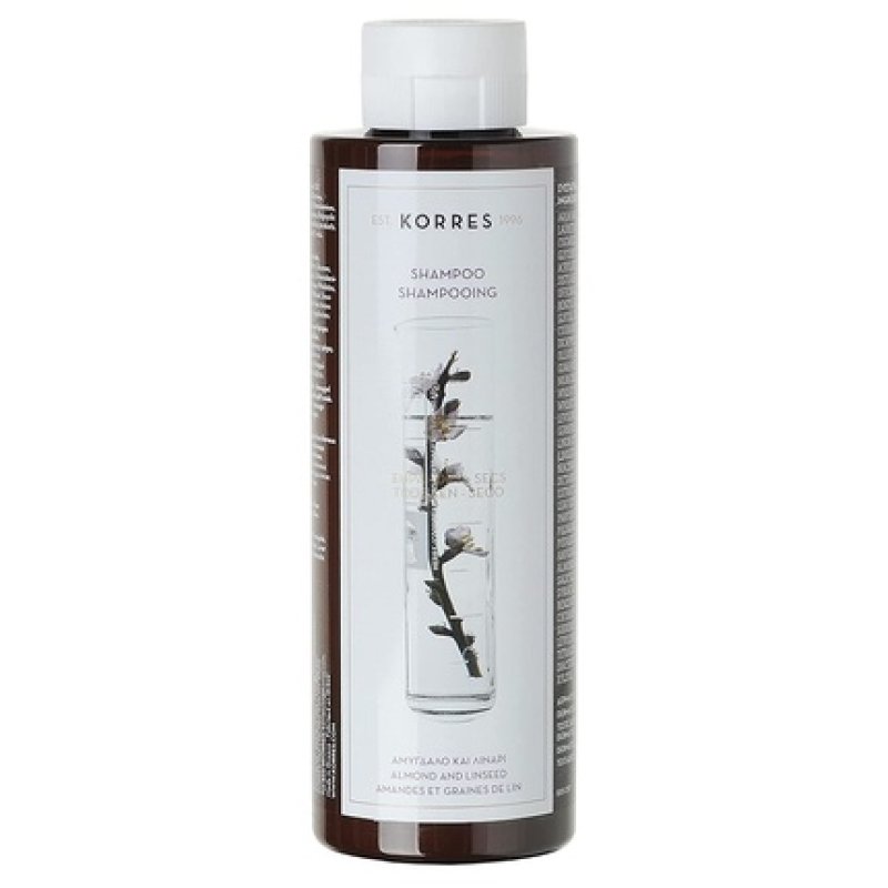 Korres Almond and Linseed Shampoo for Dry/Damaged Hair 250ml