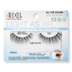 ARDELL Light As Air 522 False Eyelashes with Bonus DUO Adhesive 1g Clear