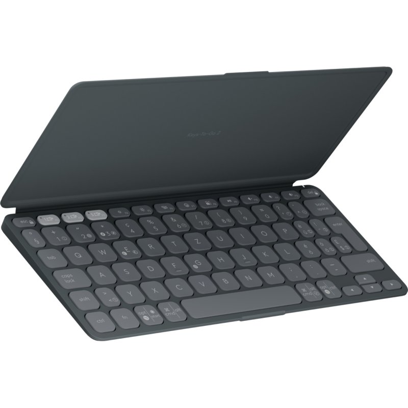 Logitech Keys-To-Go 2 keyboard Universal Bluetooth QWERTZ Swiss Graphite