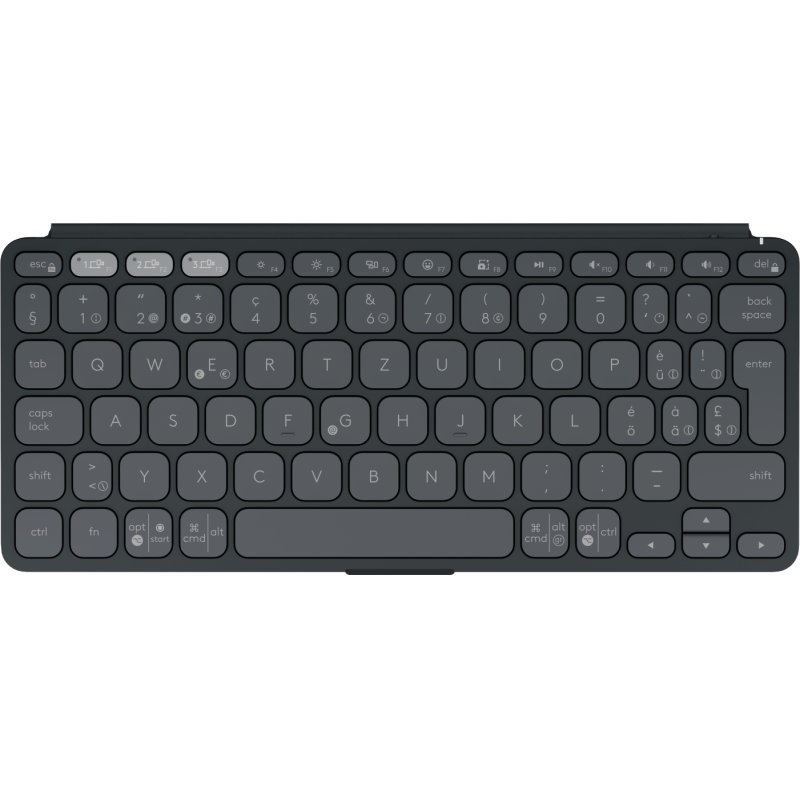 Logitech Keys-To-Go 2 keyboard Universal Bluetooth QWERTZ Swiss Graphite