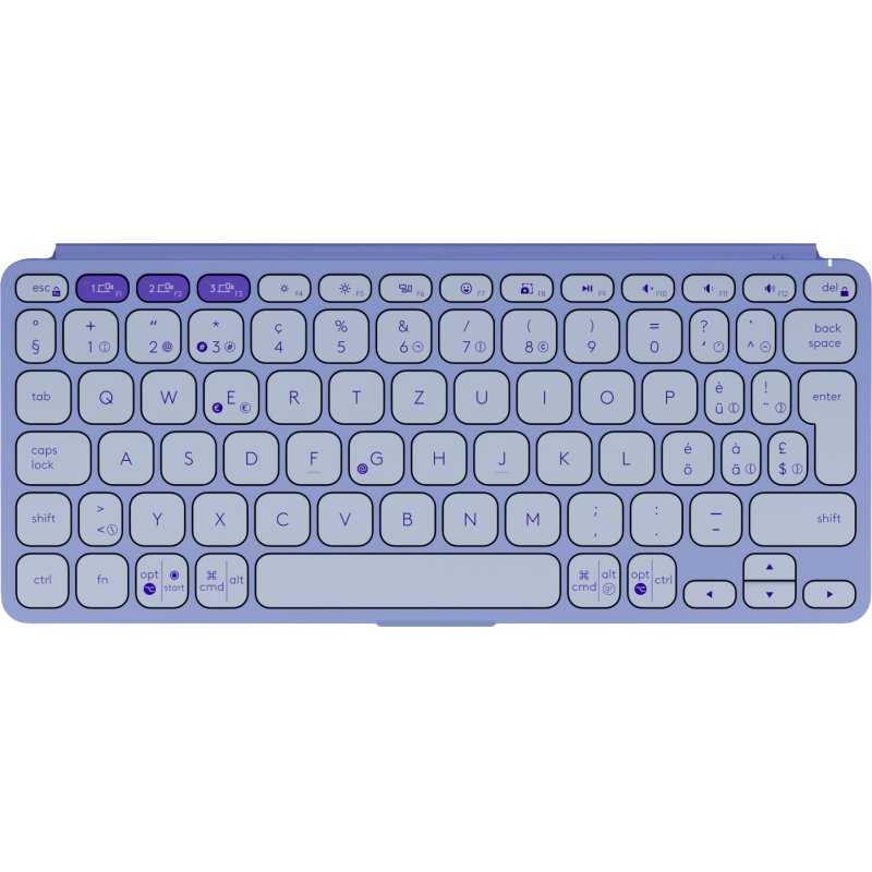Logitech Keys-To-Go 2 keyboard Universal Bluetooth QWERTZ Swiss Lilac
