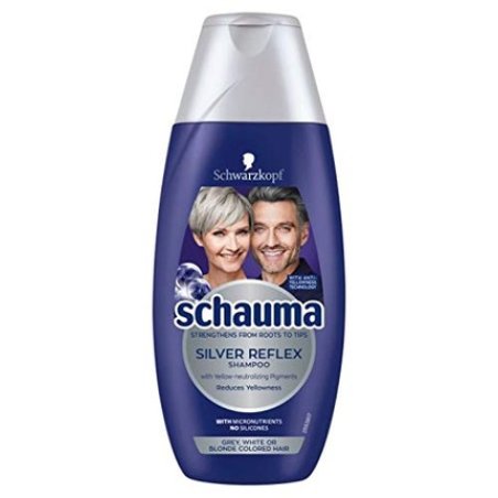 Schauma Silver Reflex Anti-Yellowness Shampoo for Gray, White, and Blonde Hair 250ml