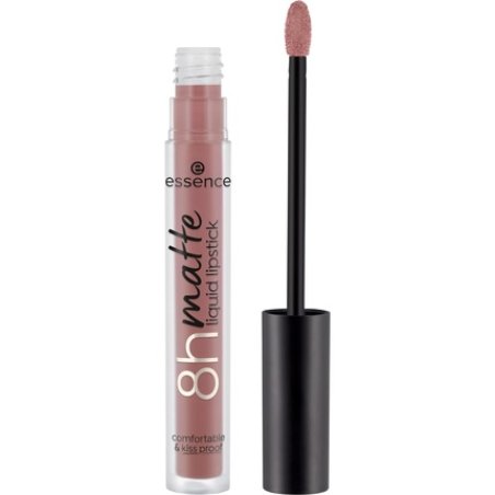 Essence 8h Matte Liquid Lipstick Highly Pigmented with Smudge-proof Matte Finish Vegan and Cruelty Free 02 Silky