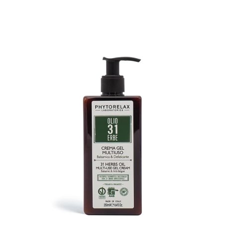 Phytorelax Laboratories Multi-use gel cream balsamic & anti-fatigue 31 herbs oil, 250ml