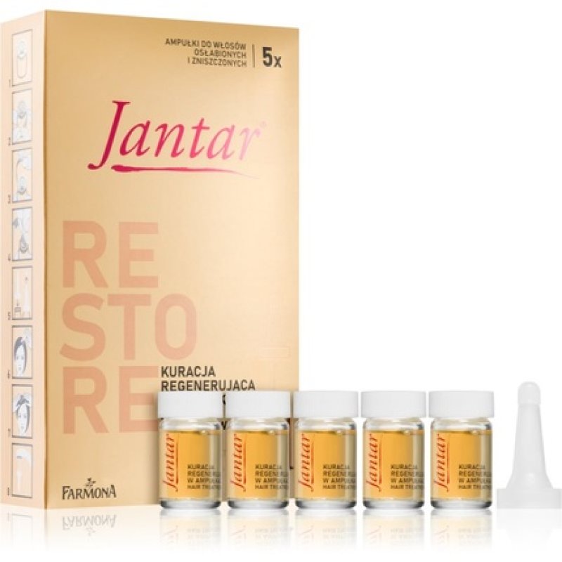 FARMONA Jantar hair treatment ampoules with amber essence for very damaged and weakened hair 5x5ml