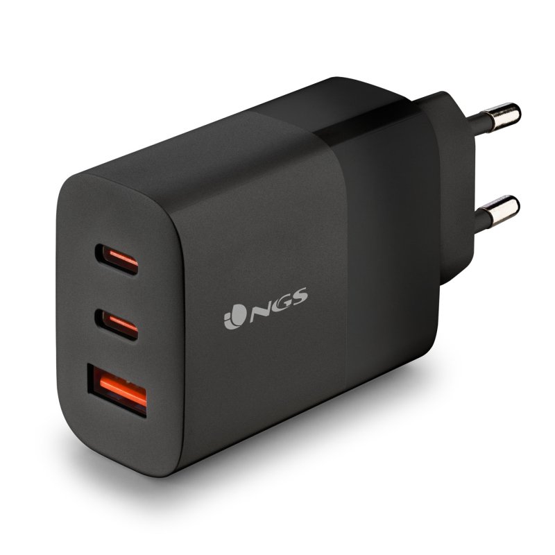 Chargeur secteur NGS Bud 2x USB-C 1x USB-A 65W (Noir)