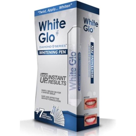 White Glo Diamond Series Whitening Pen with Strips