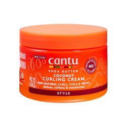Cantu Shea Butter Curl Cream with Coconut Moisturizing Hair Cream for Defined Curls and Textured Hair 340g