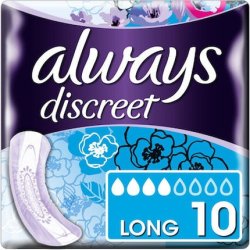 Always Discreet Lady Pads Long - 10 Count
