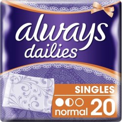 Always Dailies Normal Pantyliners 20 Pack