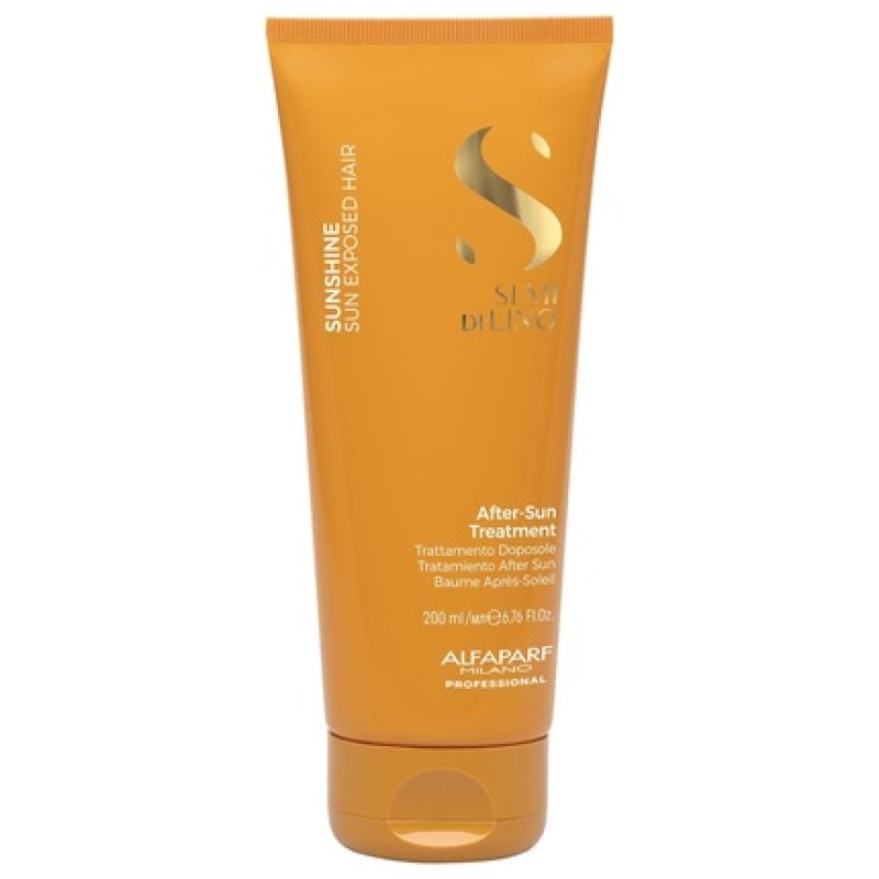 Alfaparf Milano Semi di Lino Sunshine After-Sun Hair Treatment Restorative Treatment for Hair Stressed by Sun Chlorine