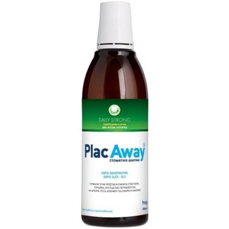 Plac Away Daily Strong Oral Solution with Fresh Peppermint Flavour 500ml