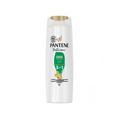 Pantene Smooth and Sleek Shampoo 385ml - Suave y Liso