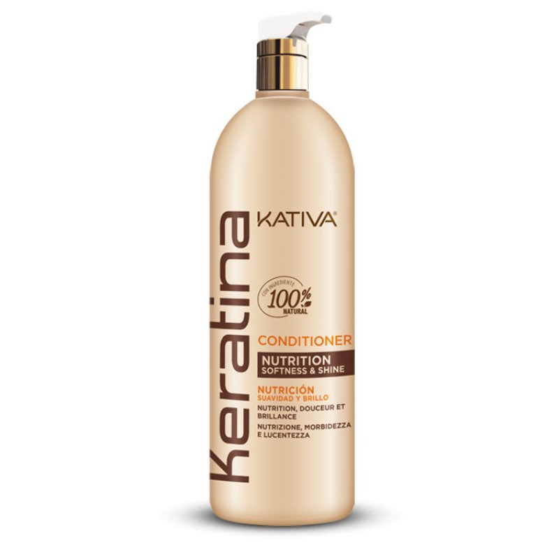 KATIVA Keratin Conditioner Après-shampoing professionnel 1000 ml Femmes