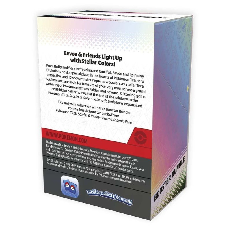 Pokémon Scarlet & Violet 8,5 Prismatic Evelutions Booster Bundle *ANGLAIS*