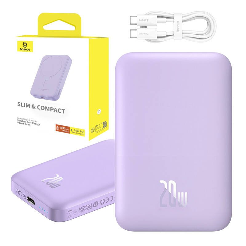 Powerbank mini Baseus 6000 mAh 20W (purple)