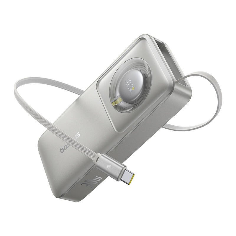 Powerbank Baseus OS Free2Pull 10000mAh 30W cable (grey)
