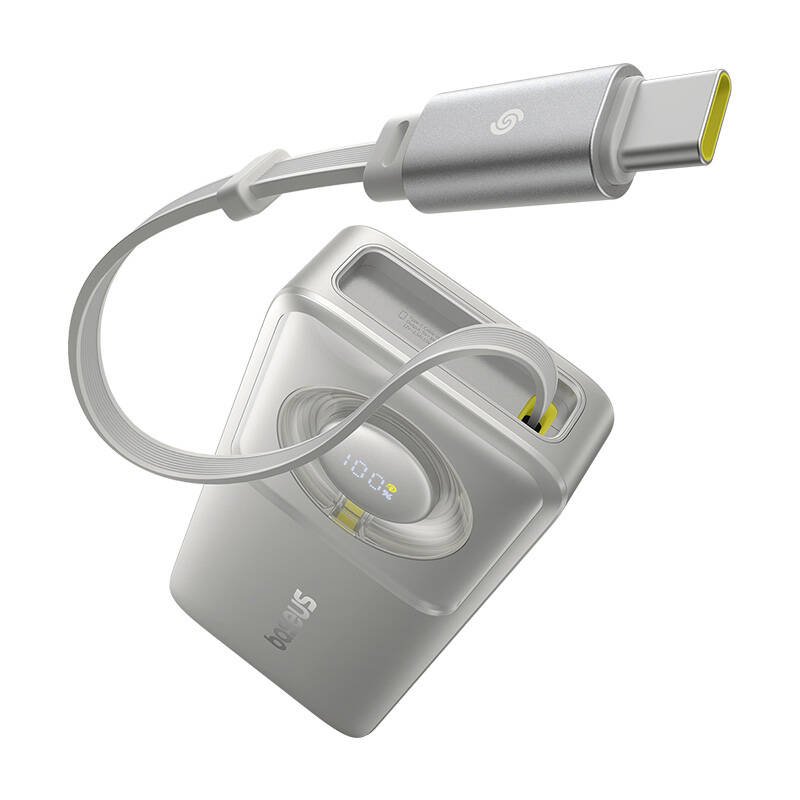 Powerbank Baseus OS Free2Pull 10000mAh 30W cable (grey)